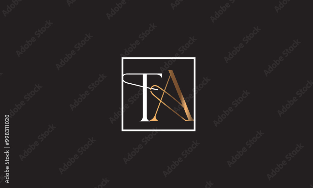 TA, AT, A , T Abstract Letters Logo Monogram TA, AT, A , T Abstract Letters Logo Monogram