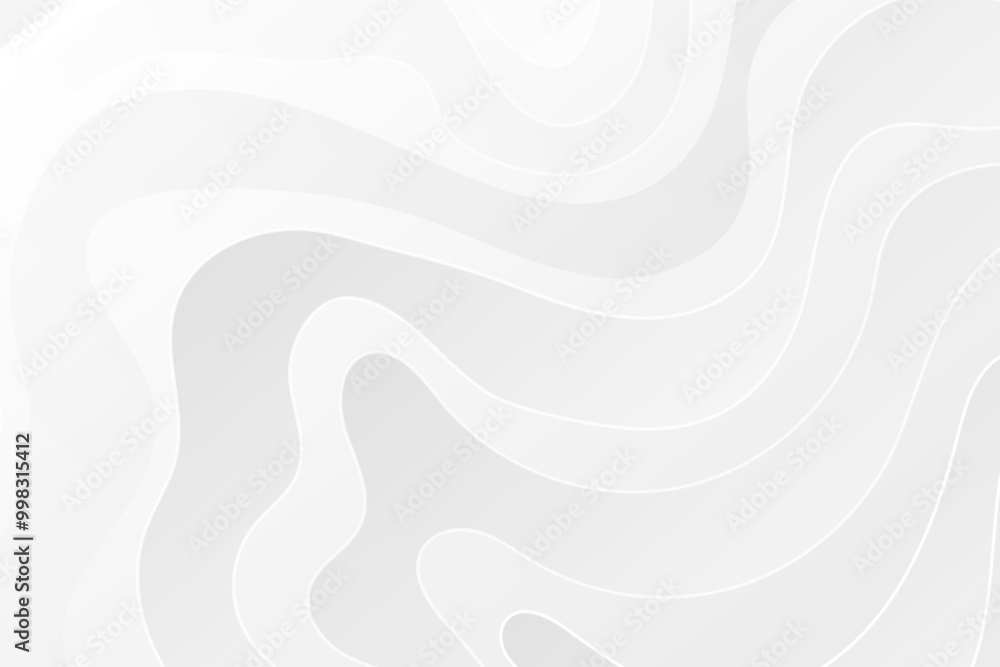 White and grey wavy swirled abstract business background. White and grey waves soft subtle background. White and grey wavy swirled abstract business background. White and grey waves soft subtle background.