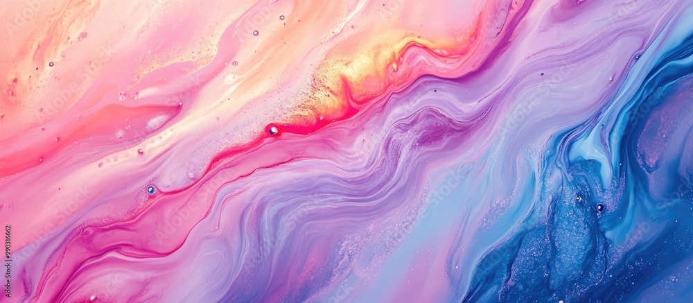 Obraz premium Abstract acrylic background featuring a marble texture with paint strokes on paper Ideal for web and game design showcasing grunge art and macro details of a hand painted canvas Surreal smear effe