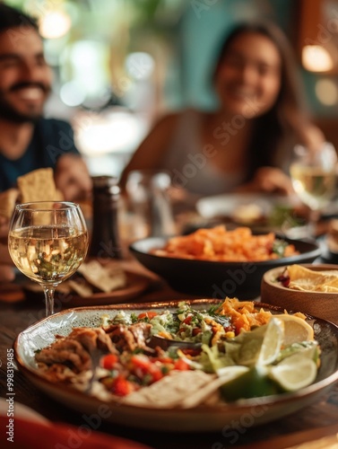 Friendly Gathering Around a Table