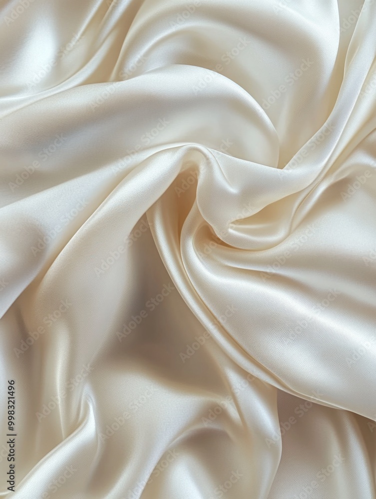 Obraz premium Elegant Ivory Silk Fabric Texture