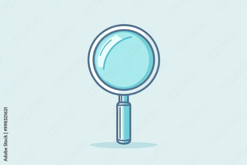 One-line drawing of a magnifying glass, minimalist design, elegant curves, emphasizing simplicity and clarity in form. One-line drawing of a magnifying glass, minimalist design, elegant curves, emphasizing simplicity and clarity in form.
