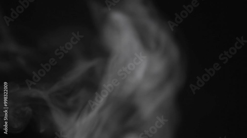 footage of smoke black background