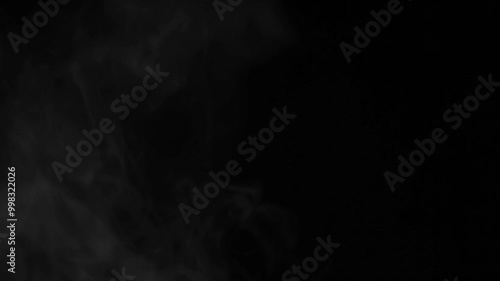 footage of smoke black background