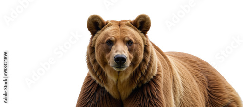 Bear is presented against a transparent PNG background photo