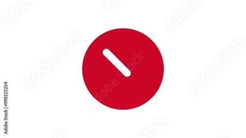 Right and wrong for correct acceptance animation video. Motion graphics of a check mark symbol and a x sign.