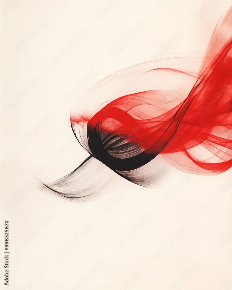Naklejka premium Lines and forms depicting movement
