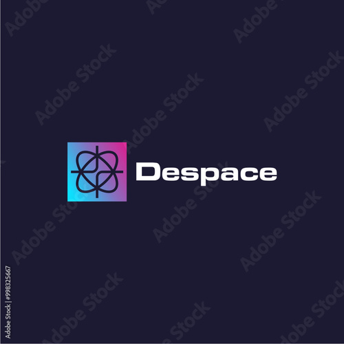 cosmic logo design inspiration, planetary design logo template