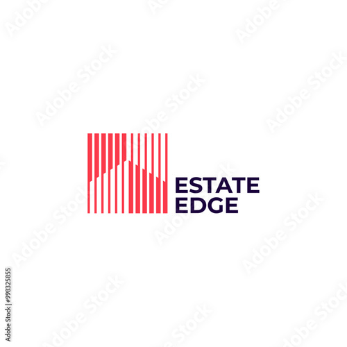 Buildings Line Icon logo design. Skyscraper, Apartments, State Building