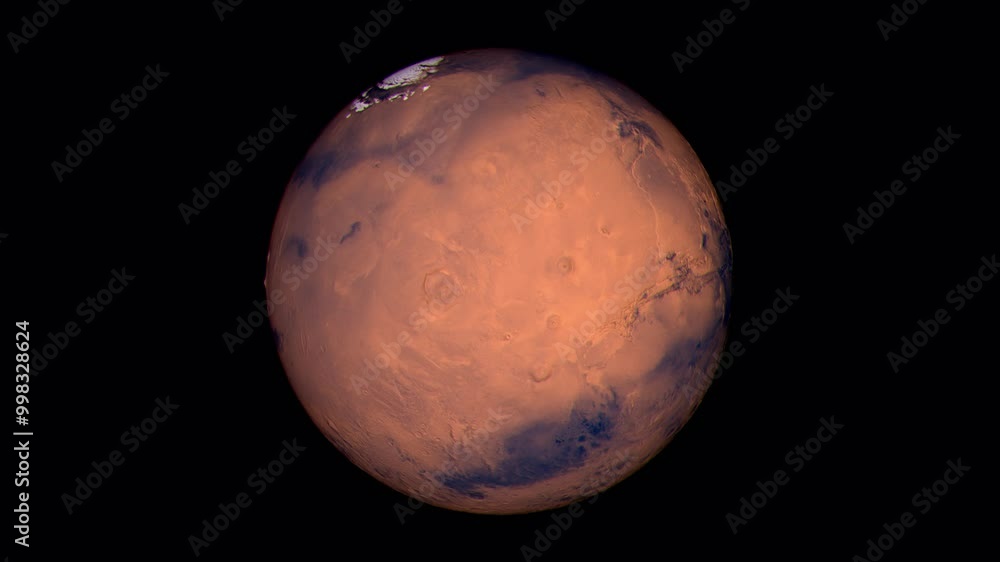 Mars the Red Planet Rotation Seamless Loop Mars the Red Planet Rotation Seamless Loop