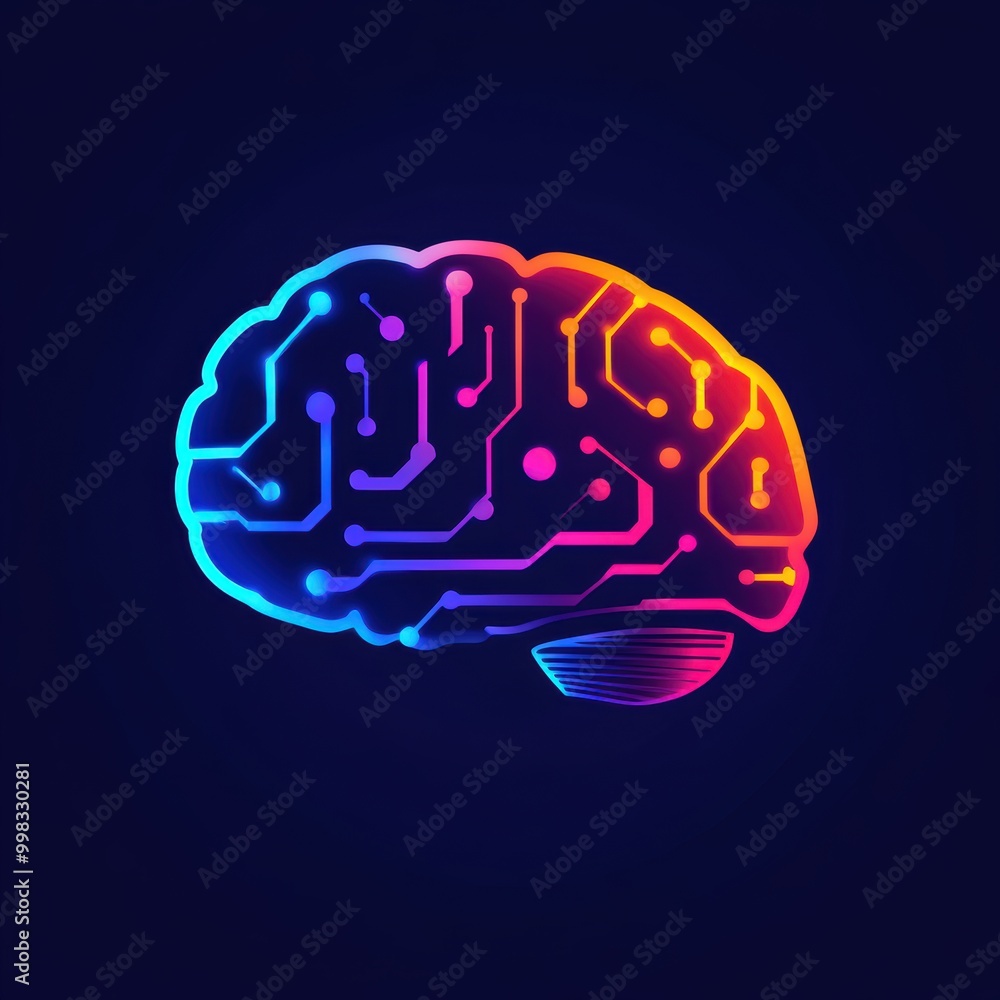 Innovative logo reflecting AI's transformative nature across various industries Innovative logo reflecting AI's transformative nature across various industries