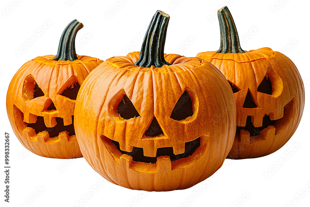 Halloween jack o lantern on white or transparent background. Halloween jack o lantern on white or transparent background.
