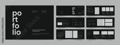 Landscape Portfolio Architecture Portfolio Layout Interior Portfolio Template 