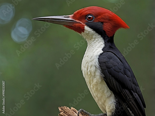 Ivory-billed Woodpecker (Campephilus principalis) – Once thought extinct, this striking woodpecker is one of the rarest birds in the U.S. photo