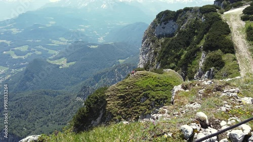 Mount view from Untersbergbahn Mountain Station in Knittelfeld, Austria