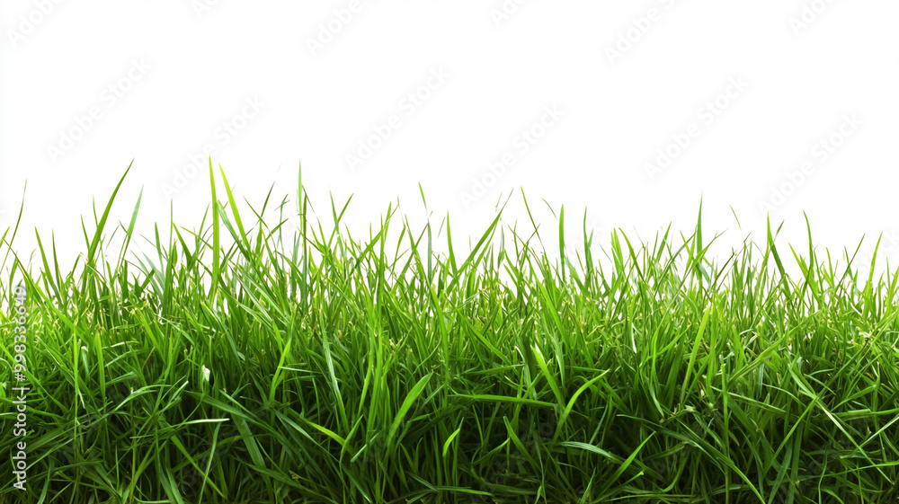 Green grass isolated on a white background Green grass isolated on a white background