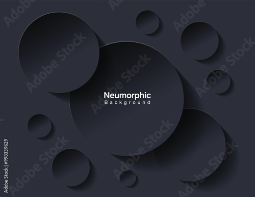 Neumorphic Backgrounds and Backdrops white tone oval pattern Layered, minimal style background, technology illustration, modern and business, template and banner composition for products.