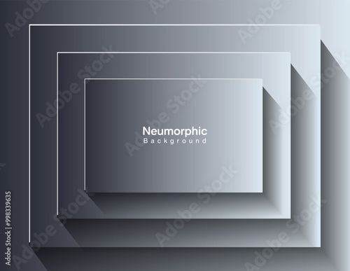 Neumorphic Backgrounds and Backdrops white tone oval pattern Layered, minimal style background, technology illustration, modern and business, template and banner composition for products.