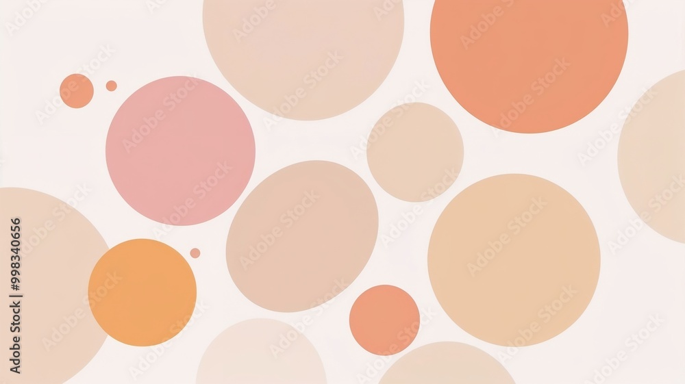 Background with colorful circles in soft pastel tones Background with colorful circles in soft pastel tones