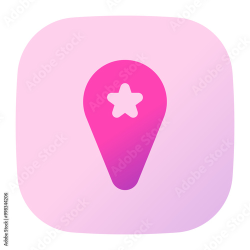 Pin icon. pin, favorite place, location, map, placeholder, marker. Vector icon illustration