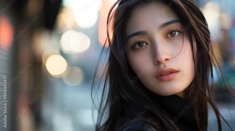 ファッションモデルの女性のポートレート ファッションモデルの女性のポートレート