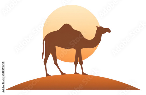 PNG Animal mammal camel silhouette. photo