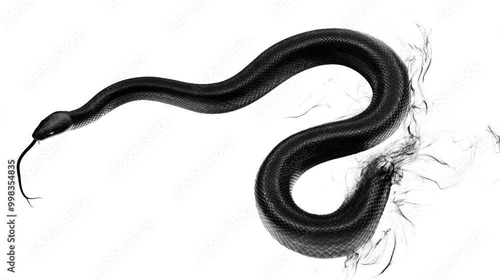 Obraz premium snake reptile isolated on white