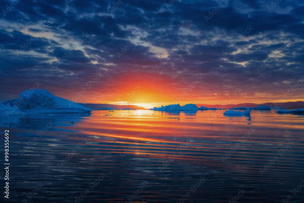 Disko Bay is a large bay on the western coast of Greenland.