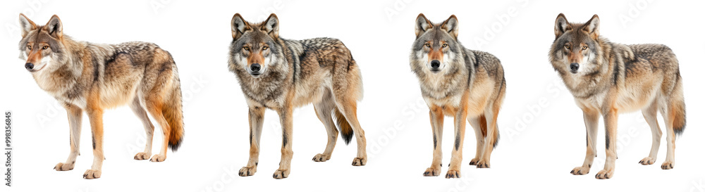 Stunning Collection of Realistic Wolves Isolated on Transparent Background for Wildlife Artwork Stunning Collection of Realistic Wolves Isolated on Transparent Background for Wildlife Artwork