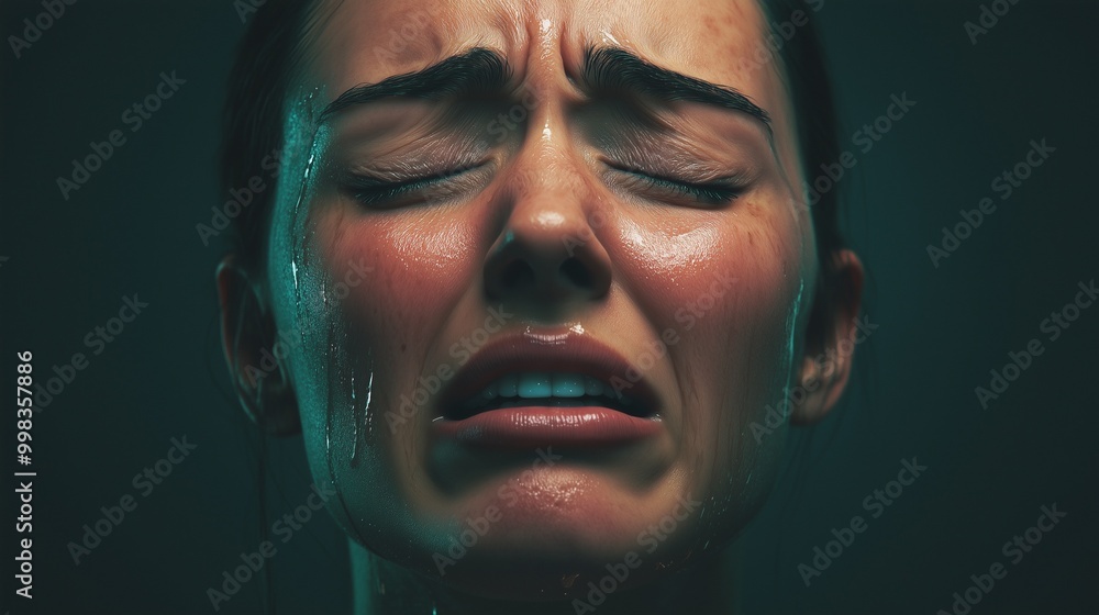 A close-up portrait of a distressed person expressing deep emotional pain and vulnerability, showcasing tears and intense emotion. A close-up portrait of a distressed person expressing deep emotional pain and vulnerability, showcasing tears and intense emotion.