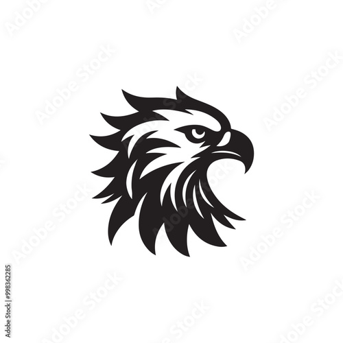 bird head silhouette vector