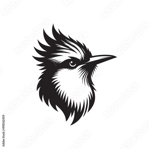 bird head silhouette vector