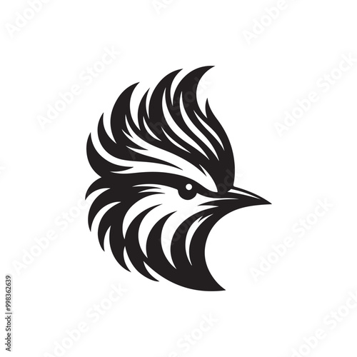 bird head silhouette vector