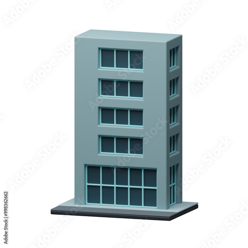 Office building 3d illustration