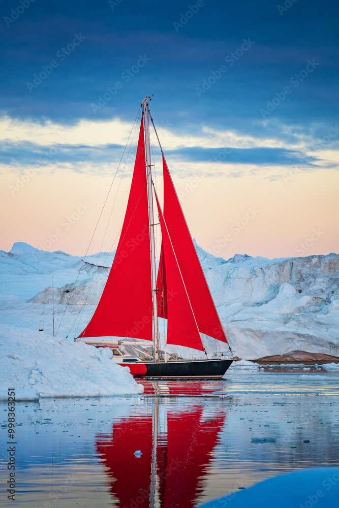 Disko Bay is a large bay on the western coast of Greenland.