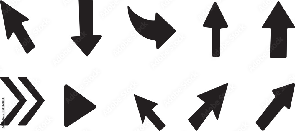 set of arrows in deffirent ways 