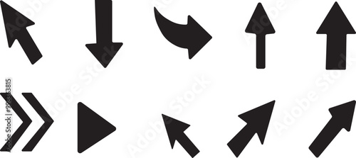 set of arrows in deffirent ways 