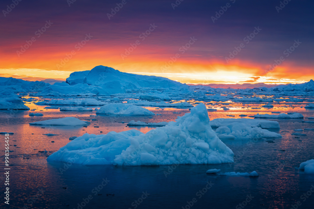 Disko Bay is a large bay on the western coast of Greenland.