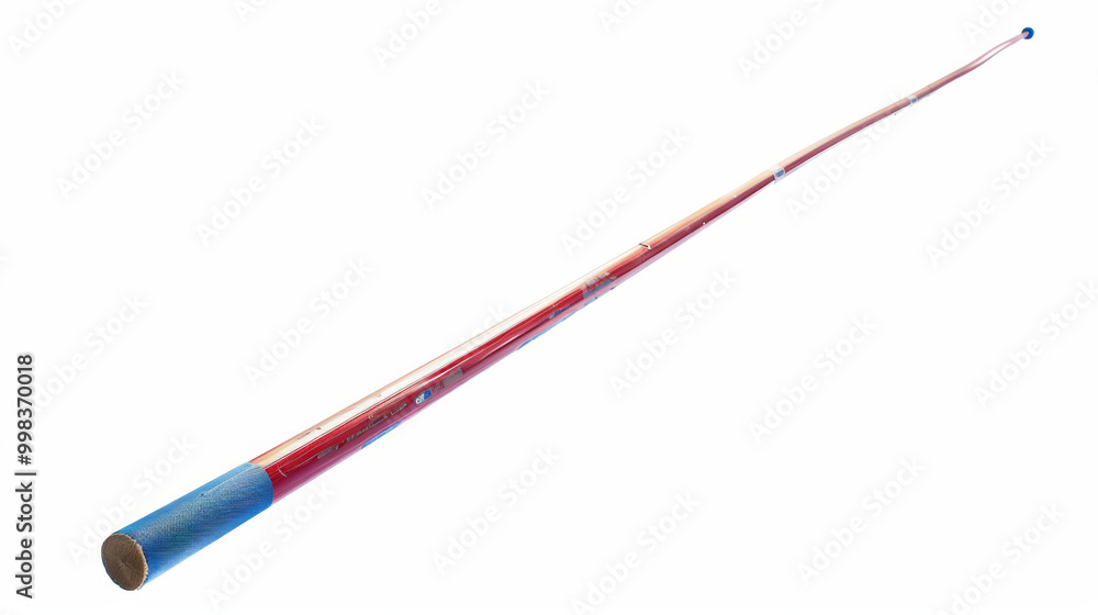 Pole vault pole for jumping over the bar in pole vaulting isolated on white background Pole vault pole for jumping over the bar in pole vaulting isolated on white background