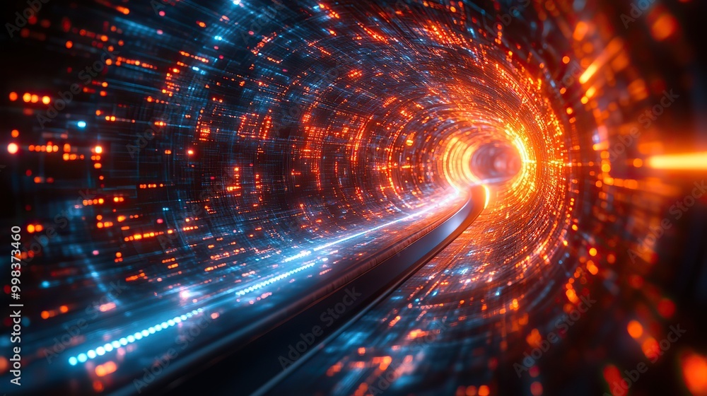 A high-speed technology concept in IoT security, represented with an abstract motion blur effect. A high-speed technology concept in IoT security, represented with an abstract motion blur effect.