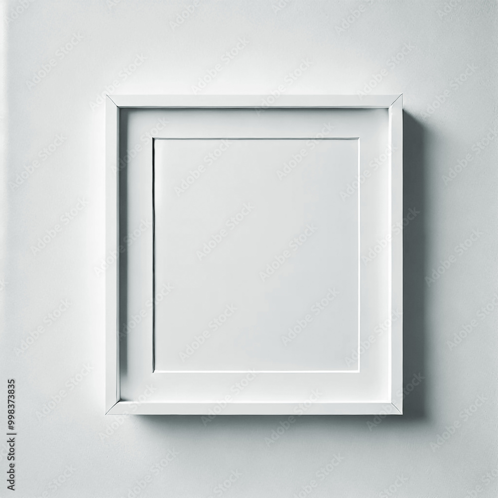 Blank white square frame Blank white square frame