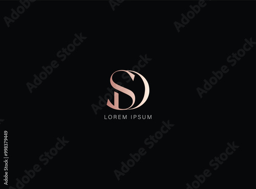 sd letter mark logo design, ds wordmark illustration business brand logo design, business brand logo, branding icon
