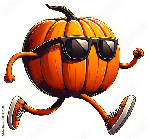 Pumpkin running away