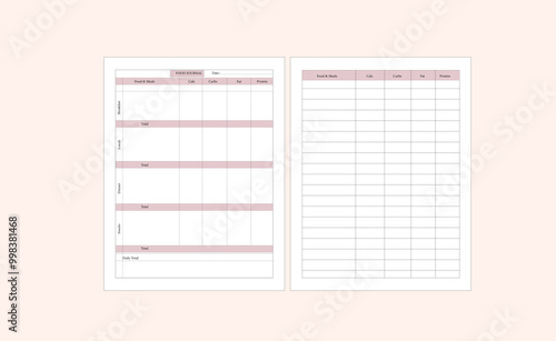 Food Journal KDP  Template