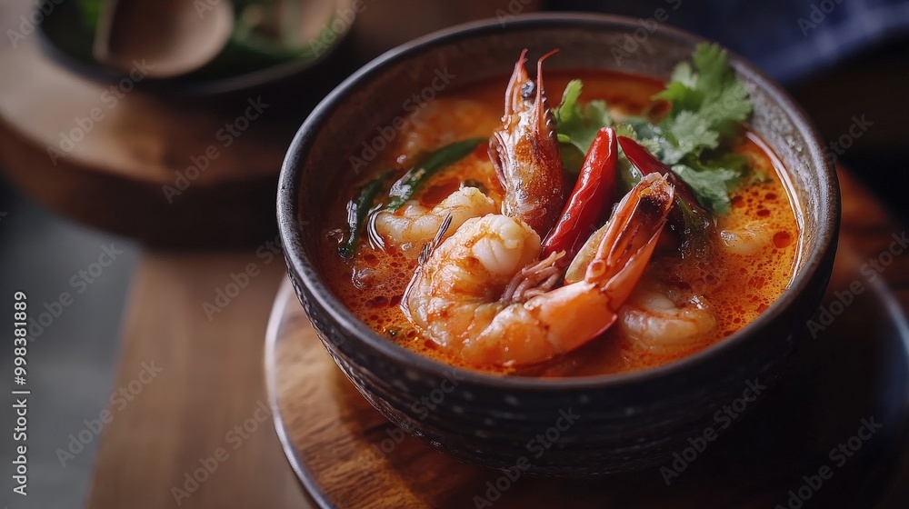 Indulge in the zesty and refreshing taste of Tom Yum Goong. Indulge in the zesty and refreshing taste of Tom Yum Goong.