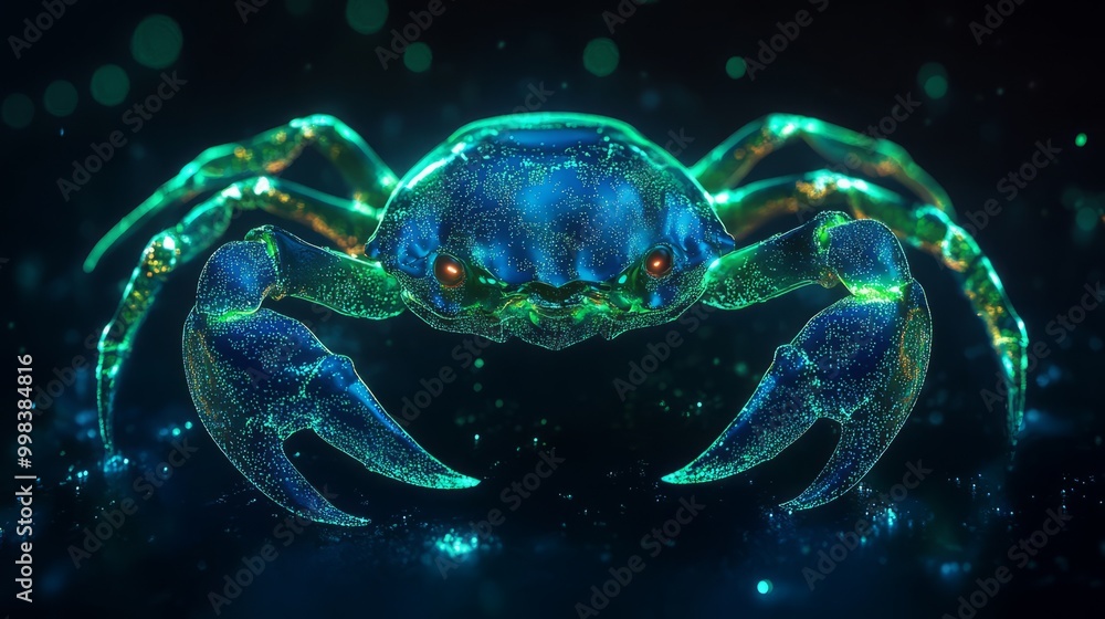 Glowing Blue Crab Glowing Blue Crab