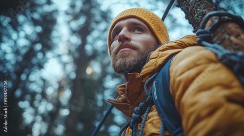 Man Exploring Nature