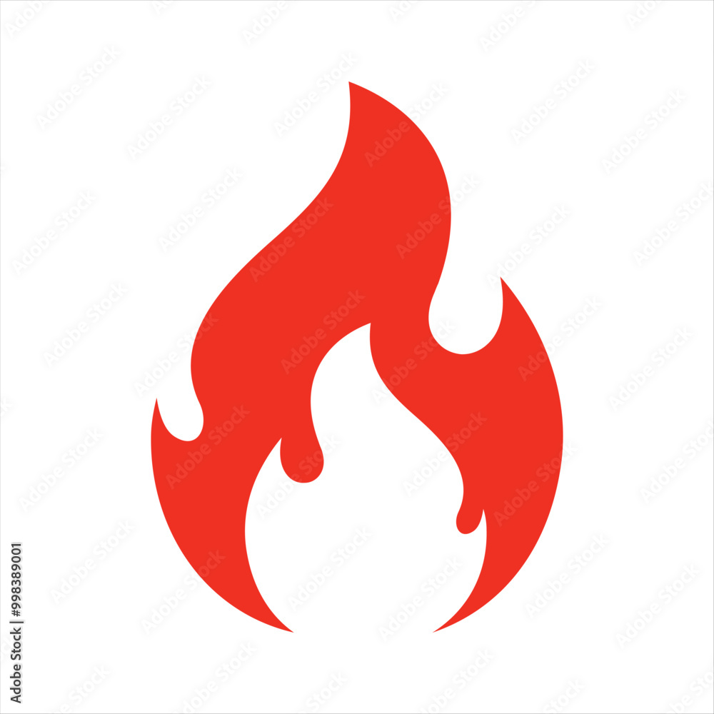 Fire flame icon logo vector illustration design template Fire flame icon logo vector illustration design template