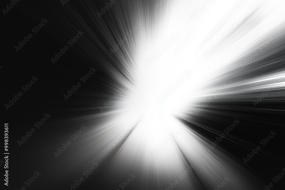 Abstract background with a white light blur
