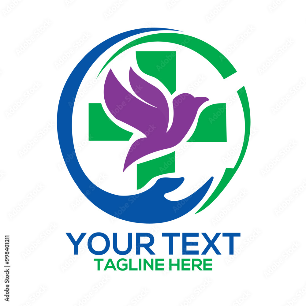 Fototapeta premium eco friendly logo design